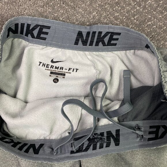 Nike Therma Fit Gray Joggers Sweatpants Men's XL Gym Pants Running 716373 063 - Picture 7 of 15